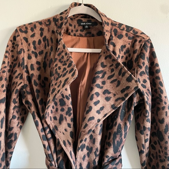 DEAR JOHN DENIM | Leopard Trench Coat - Picture 3 of 10